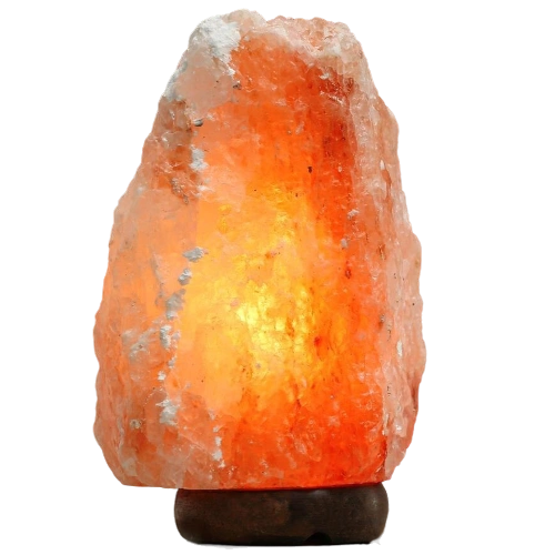Natural Himalayan salt lamp.