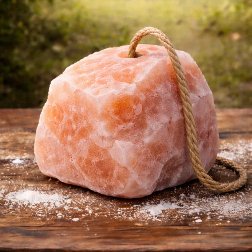 Lick rock nibble salt for animals