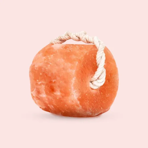 Pink salt lick block for animals