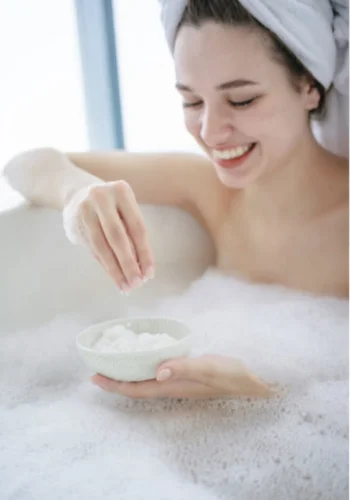 Natural Epsom salt for a relaxing bath cleanse and detox