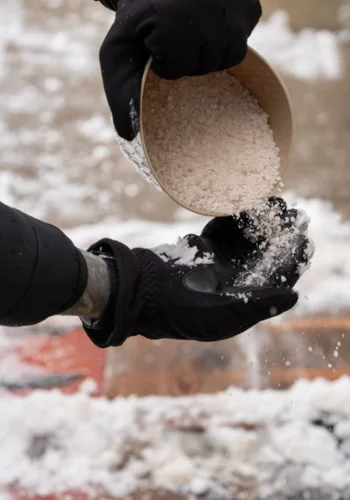 High-quality ice de-icing salt for winter road safety and snow melting applications
