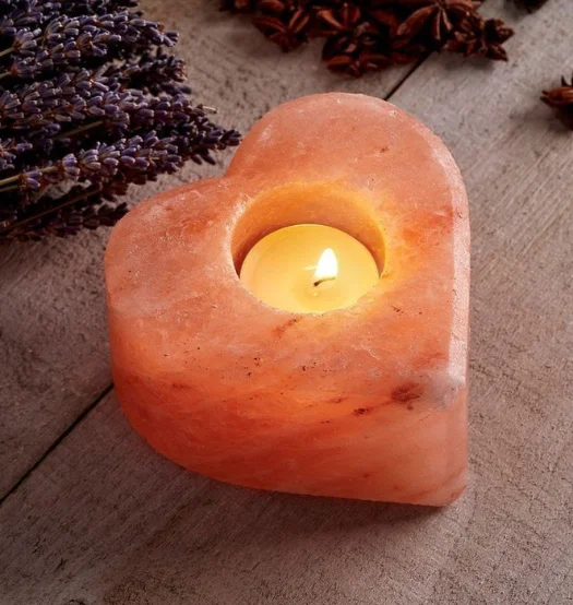 salt candle holder Heart Shape